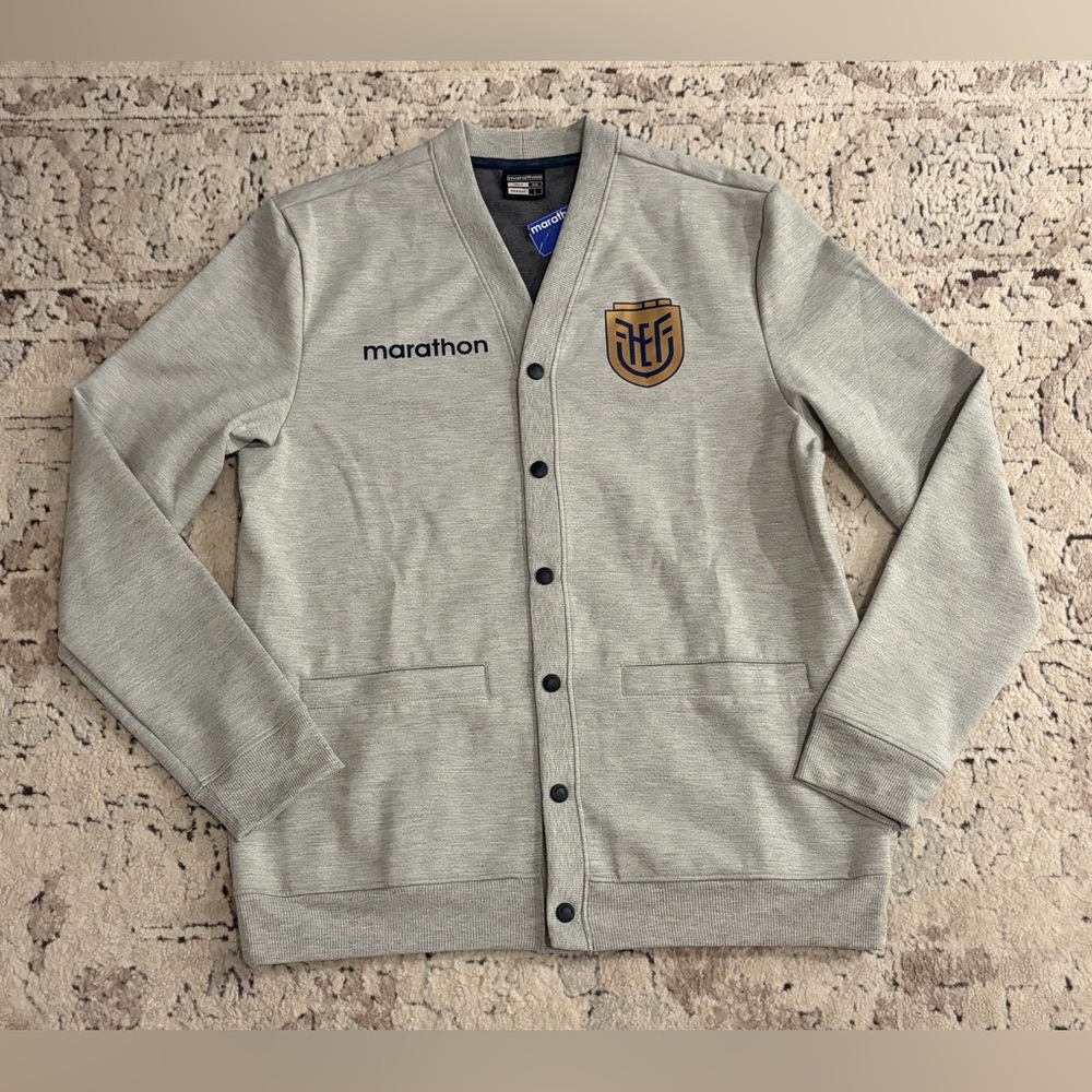 Marathon Authentic Ecuador National Team Soccer Pre Match Sweater Men’s Sz: L